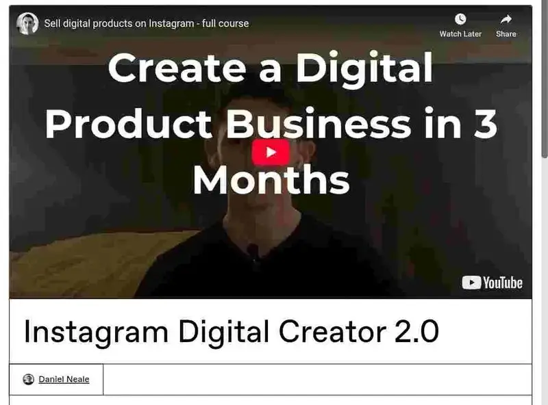 Daniel Neale – Instagram Digital Creator 2.0